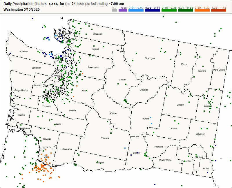 WA 24-hr Precip